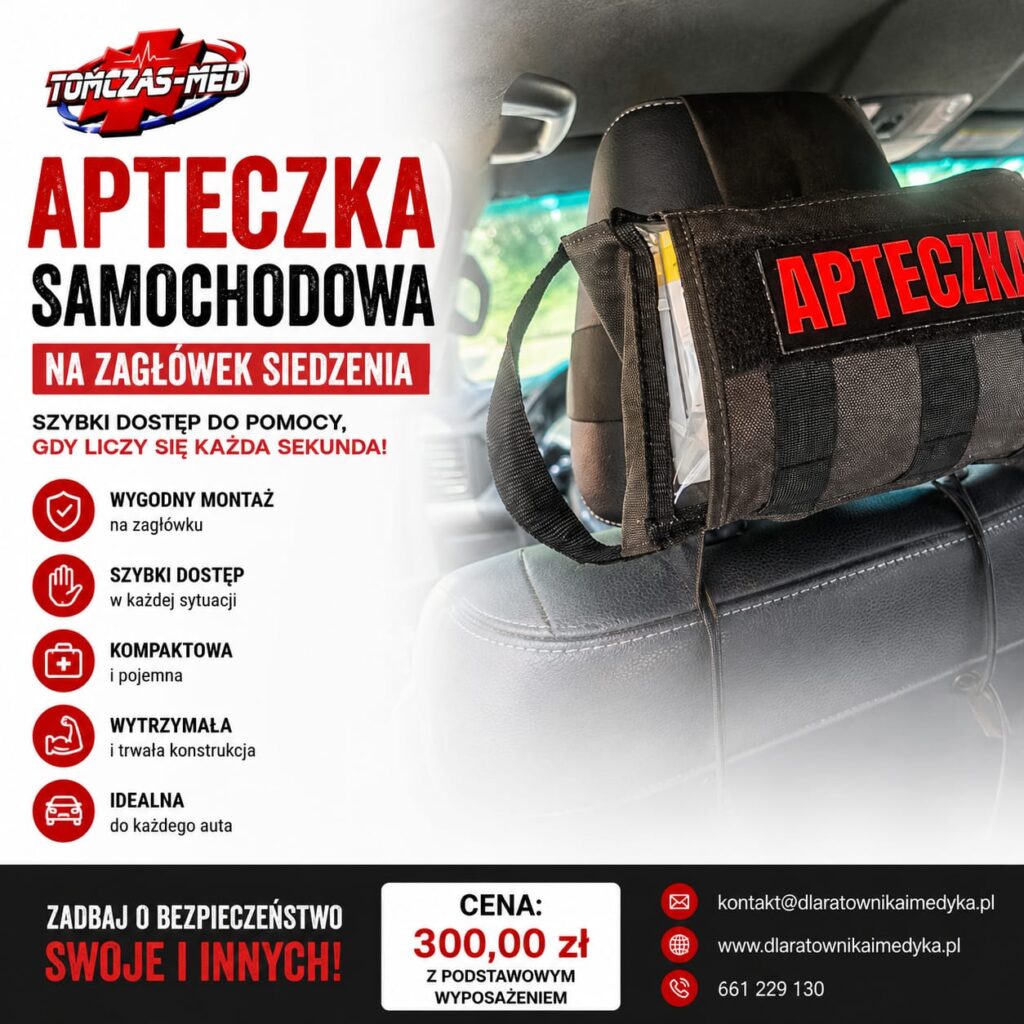 Apteczka Samochodowa na Zagłówek czy apteczka w samochodzie jest obowiązkowa
