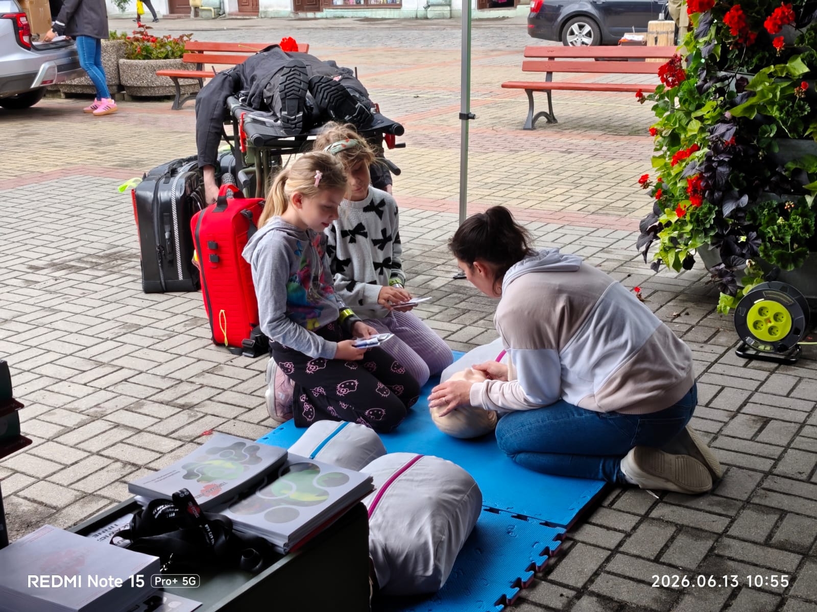 Pierwsza pomoc w praktyce podczas Rajdu Turystycznego Szlakiem Kopernikowskim w Chełmży